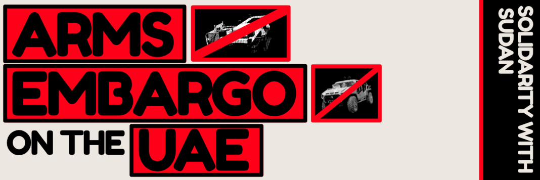 CAAT logo with young woman speaking truth to arms dealers via a megaphone. Go her!