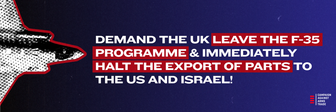 CAAT logo with young woman speaking truth to arms dealers via a megaphone. Go her!